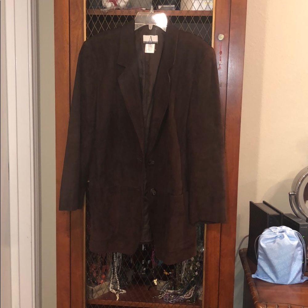 A Line Anne Klein suede blazer